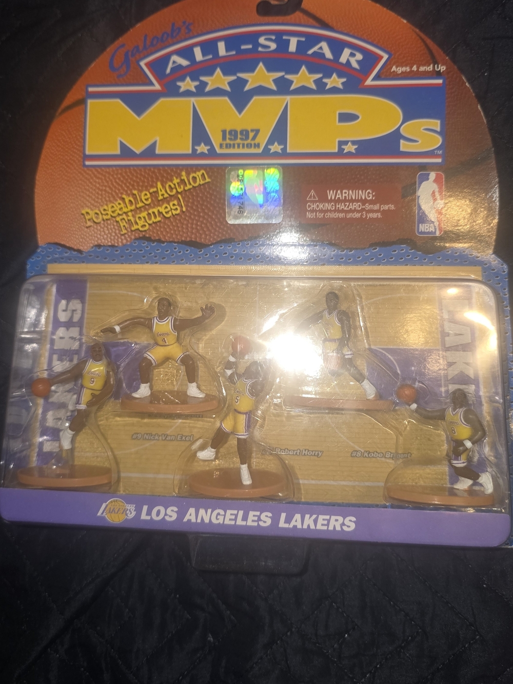 Galoob All-Star MVPs 1997 Los Angeles Lakers Yellow Figure Set